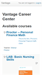 Mobile Screenshot of moodle.vantagecareercenter.com